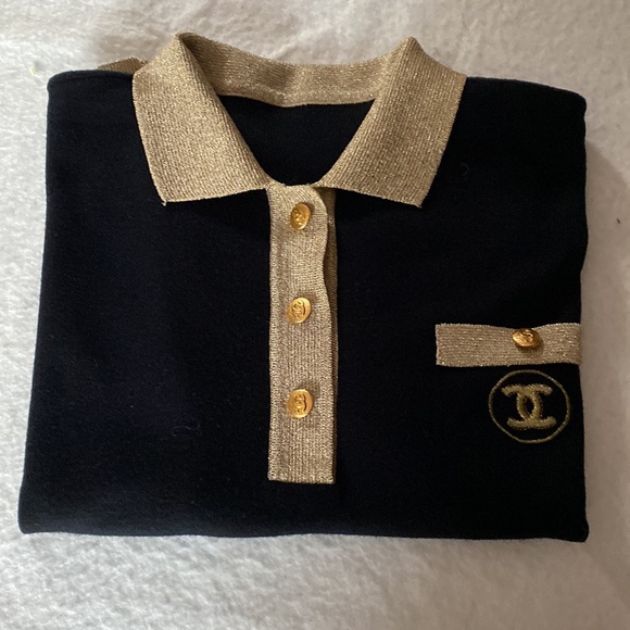 CHANEL SHORT SLEEVES SWEATER/TOP . - Picture 13 of 13